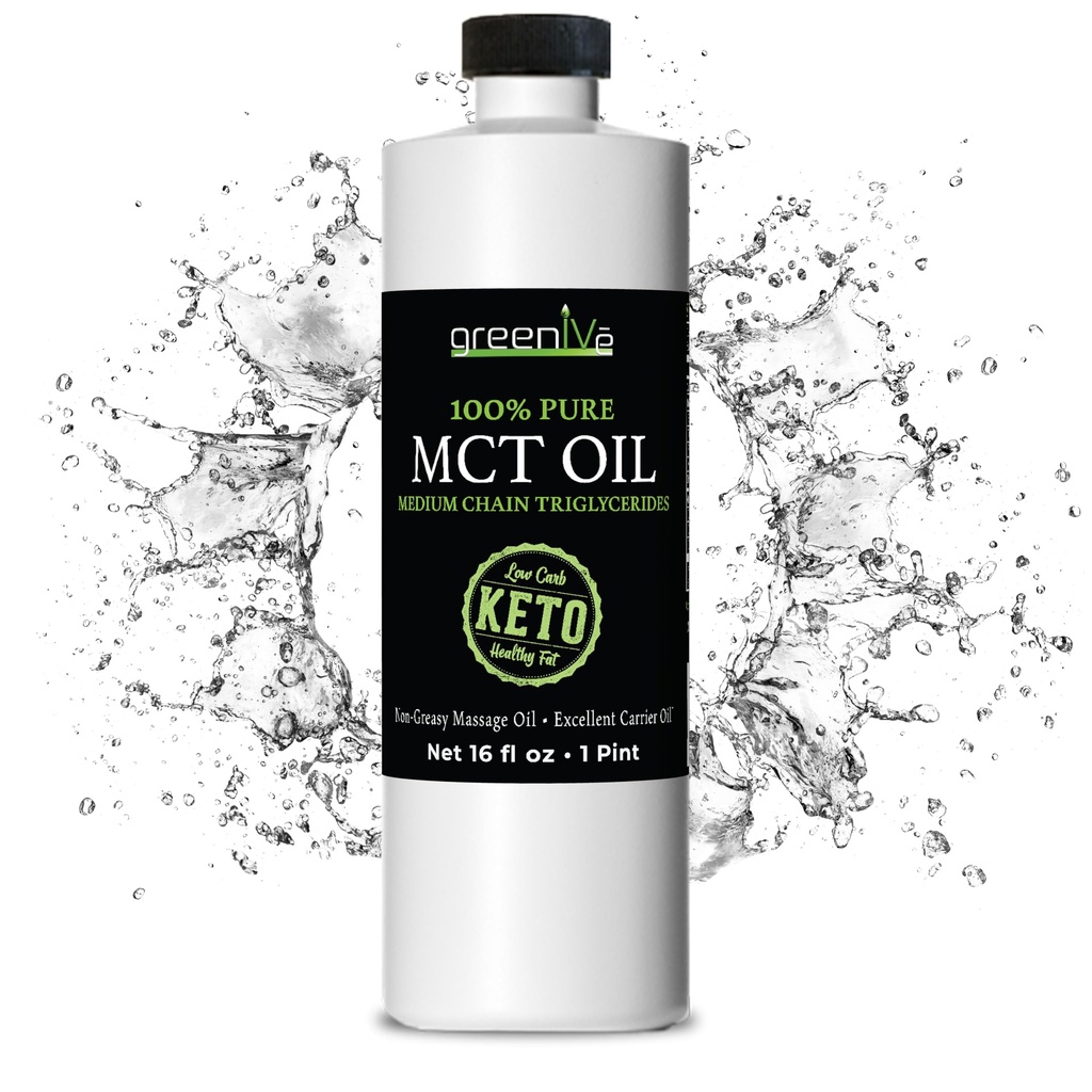 GreenIVe MCT Oil Body and Mind Fuel Non OGM 100% pur MCT (16 once)