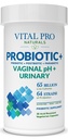 Vital Pro Naturals - pH vaginal et probiotiques urinaires + prébiotiques, postbiotiques, parabiotiques, supplément 4-en-1 pour les femmes, haute puissance, 64 souches, digestif, vaginal, urinaire, santé immunitaire, 30 ct