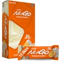 Barre de protéines NuGo, Smoothie orange, 11g de protéines, sans gluten, 15 Nombre