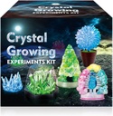 UNGLINGA Crystal Culturing Experiment Science Kits for Kids, S.T.E.M Projets Apprentissage Jouets éducatifs Cadeaux Idée pour les garçons Filles, Grandir 5 Cristaux Vibrants Making Kit