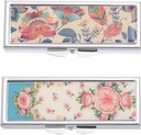 EXCEART 2pcs Metal Pill Box Weekly 7 Days Am Pm Pill Case Daily Pill Cases Travel Medicine Pill 3 and 6 Compartiments Ranger Holder for Pills Vitamine Fish Oil Suppléments Random Pattern