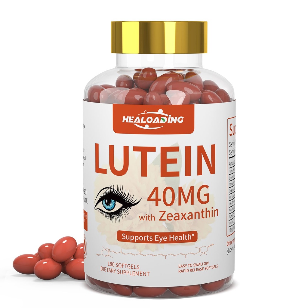 Lutein und Zeaxanthin Ergänzung Softgels: Augen Vitamine und Nahrungsergänzungsmittel mit Vitaminen C, E, Omega 3, Lutein & Zeaxanthin für die Verbesserung der Vision und der Linderung von Augenmüdigkeit