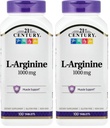 L-Arginine du 21ème siècle 1000mg, résistance maximale 100pc (paquet de 2)