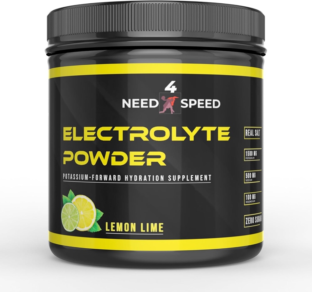 Lemon Lime Elektrolytpulver, 60 Servierungen, Hydratationslösung mit Vitaminen, Mineralstoffen und Elektrolyten für Sportler, Fitness-Enthusiasten und Active Lifestyles, 13.5oz