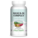 Maxi Health Stress Relief Vitamin B-Komplex für Frauen und Männer, Vitamin B6, B12, Biotin, Inositol, Folate, Vegan, Gluten & Soy & Milk Free, Kosher, Unflavored, 100 Count
