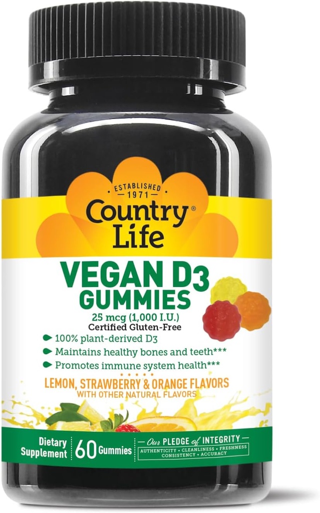COUNTRY LIFE Vegan D3 Gummis, 60 Zähler