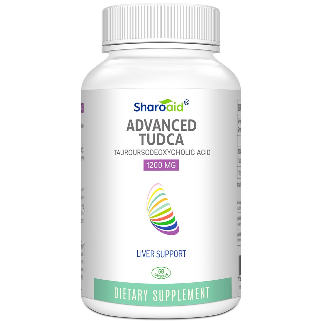 TUDCA Leber-Unterstützung ergänzt 1200 mg-Dritte-Third Party Tested-High Strength Formula-Bile Salze für Leber Detox Reinigen-Vegan Kapseln für Leber, Nieren, Gallenblase Gesundheit,1 Flasche-60 Kapseln