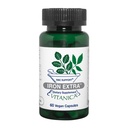Vitanica Eisen Extra, Eisenergänzung Enhanced Absorption mit Vitamin C 500mg, Methylfolate 400mcg, B12 Vitamin 500mcg, Calcium, Gelbe Dock, Dandelion Root & Nettle Leaf Extract, Vegan, 60 Kapseln