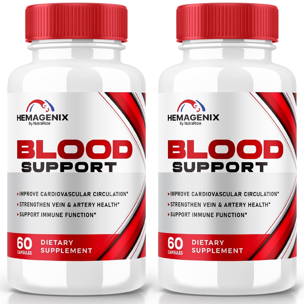 (2 Pack) Hemagenix Kapseln, Hemagenix Advanced Blood Support Formula, All Natural Supplement to Maintain Healthy Levels, Extra Strength Pills for Overall Wellness, Official Reviews (120 Kapseln)