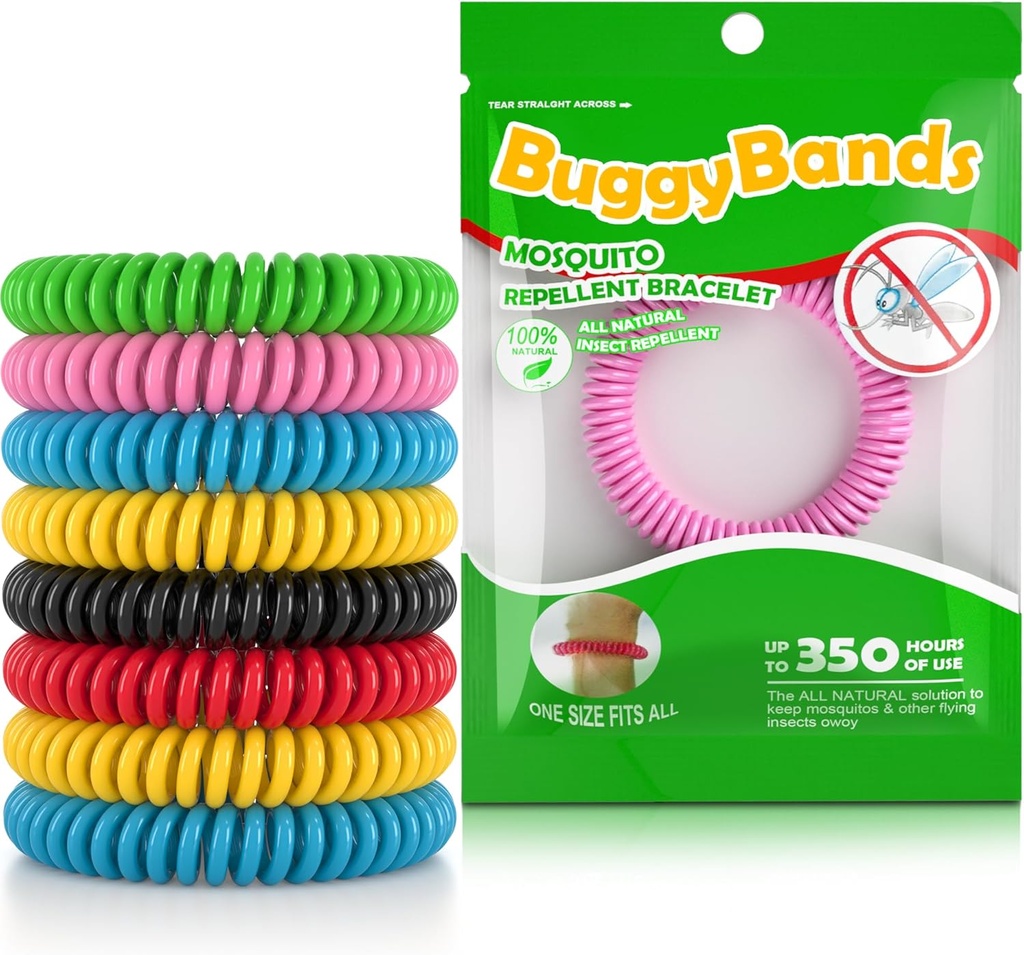 12 Pack Moskito Repellent Armbänder, Individuell Wrapped, DEET Freie, natürliche und wasserdichte Band