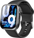 TOZO AMOLED S6 Smart Watch 1.85" Ultra-Clear Screen Dynamic Faces Bluetooth Call, 100+ Sportarten Fitness Activity Tracker mit Sleep Monitor IP68 wasserdicht Schwarz
