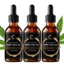 GPGP GreenPeople 3 Pack Natürliche Hanf Öl Extrakt, Immunsystem Unterstützung, Unterstützung Fokus und Energie und Unterstützung Nacht-Aktivitäten, reine Extrakt, reich an Omega 3&6&9 Fettsäuren