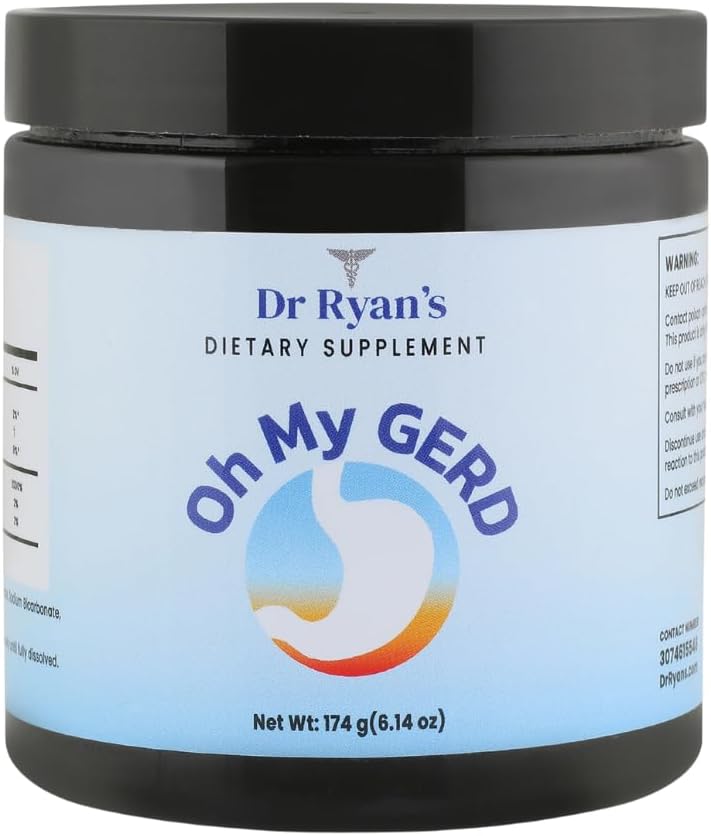 Dr Ryan's - Oh My GERD - pour le reflux acide, le GERD, les brûlures d'estomac, l'indigestion et plus - Soutien oral, cognitif et digestif - Neutraliser l'acide stomach - Supplément alimentaire - Tablette antiacide naturelle Alternative