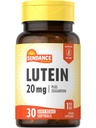 Sundance Lutein 20mg | 30 Softgels | mit Zeaxanthin | Non-GMO und glutenfreie Ergänzung