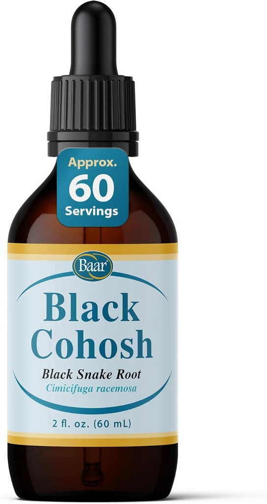 Extrait de liquide de coho noir de Baar (Snakeroot), 2 onces