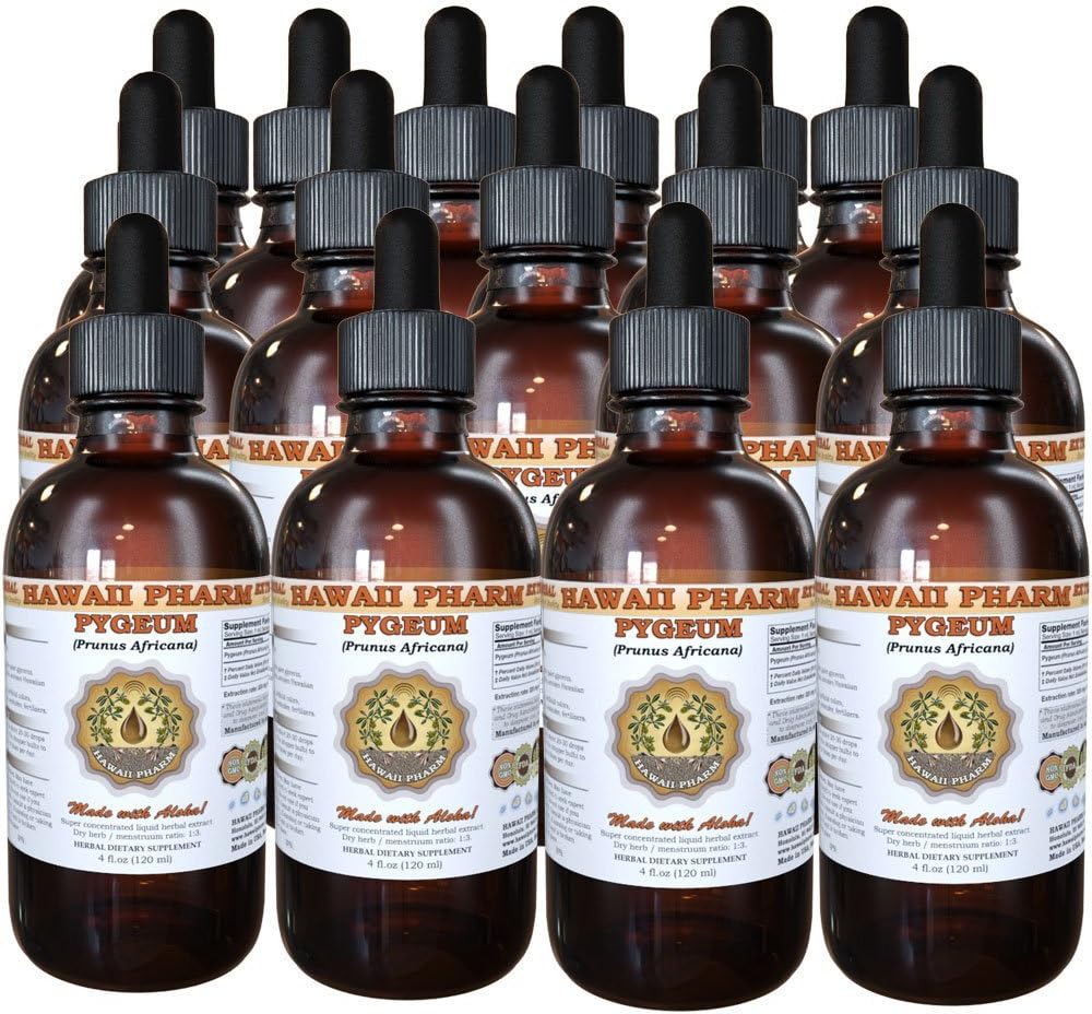 Pygeum Liquid Extract, Pygeum (Pygeum Africanum) Tinktur, Kräuterergänzung, Hawaii Pharm, Made in USA, 15x4 fl.oz