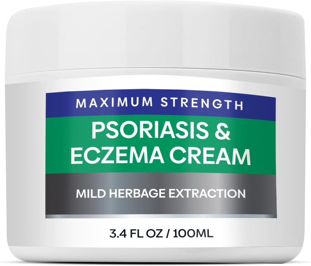 Hermon Psoriasis Eczema Reliefcreme: Maximale Stärke für Psoriasis Eczema - Relieve Symptom of Resistant Effective for Seborrheic Dermatitis Folliculitis 100m 3.4 Fl Oz (Pack 1)