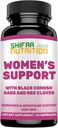 SHIFAA NUTRITION Hormone Balance & Menopause Ergänzungen für Frauen, Menopause Relief - Unterstützung für Hot Flashes, Mood Swings w/Black Cohosh & Red Clover Halal Vitamins, 30 Servierungen