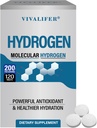 Wasserstoff Wasser 120 Tabletten, H2 Molekulares Wasserstoff mit Magnesium unterstützt Gehirngesundheit und kognitive Funktion, Energie-Boost & Stoffwechsel