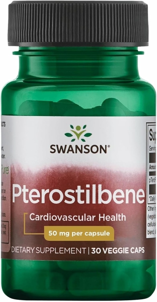 Swanson Pterostilbene 50 mg 30 Veg Caps