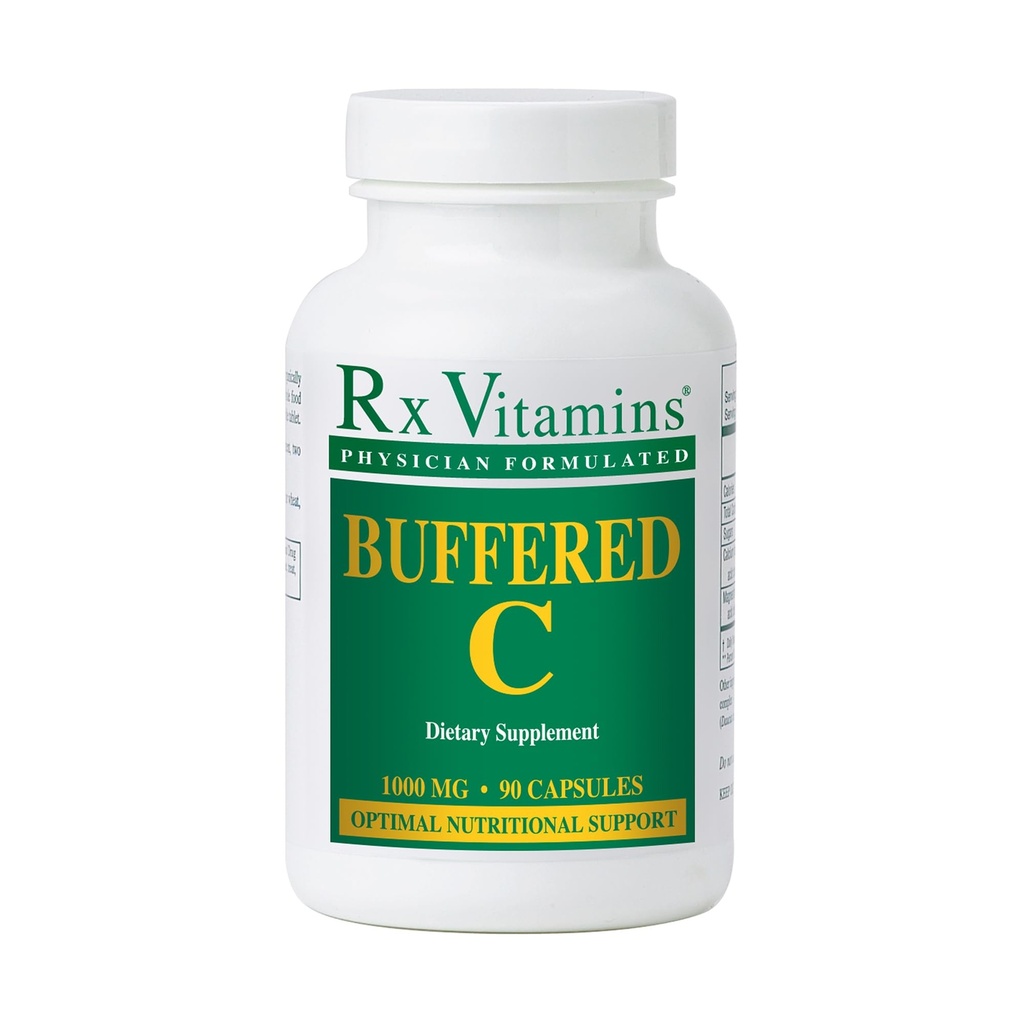 Vitamines RX - Buffered C 500 mg 90 capsules [Santé et Beauté]
