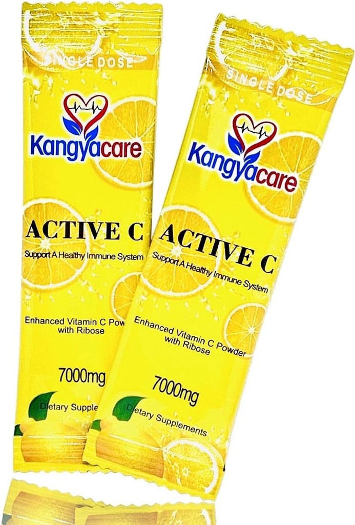 Kangyacare] Active C -20 Packets -Dose unique -7000mg - Poudre de vitamine C ultra-haute puissance -Support immunitaire et protection antioxydante -Absorption améliorée, pH neutre