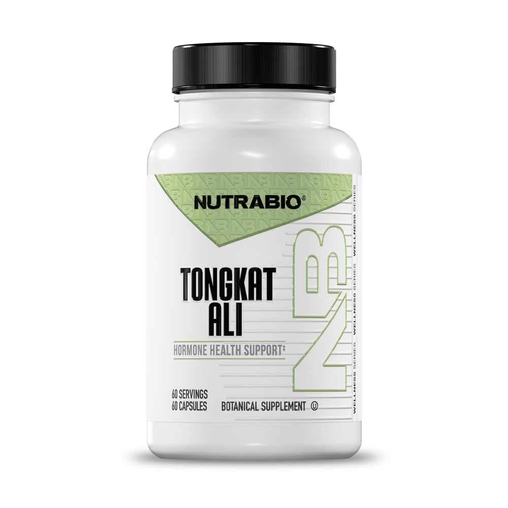 NutraBio Tongkat Ali Longjack 100 Supplément - Support naturel pour la masse musculaire, la force, la performance- Longjack Tongkat Ali pour les hommes- 200mg par capsule, 60 portions