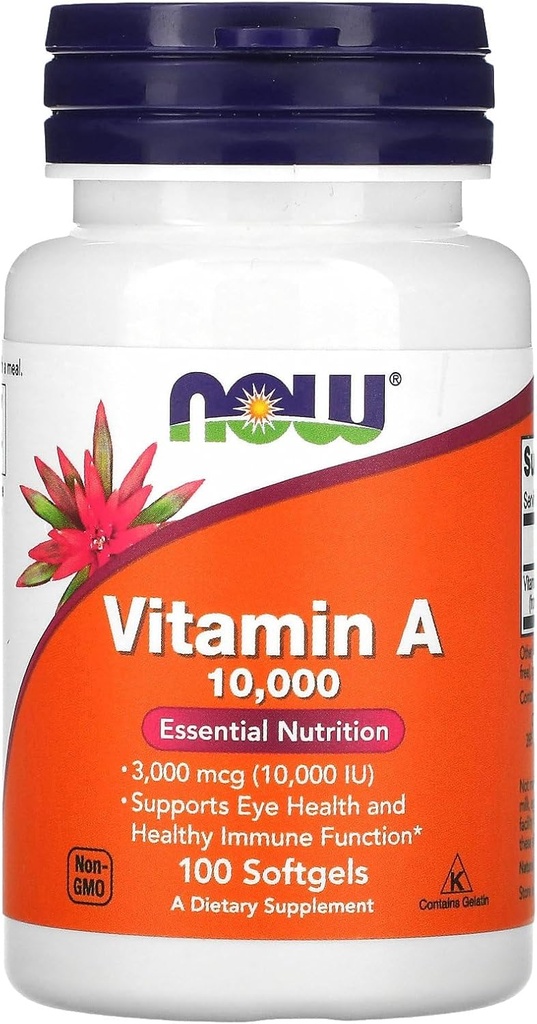 Jetzt Lebensmittel Vitamin A 10.000 IU 100 Sgels
