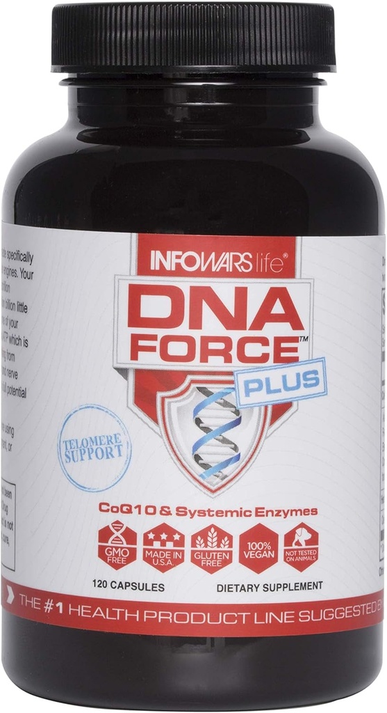Infowars Life DNA Force Plus (120 Kapseln) – Energieoptimierung mit CoQ10 & BioPQ