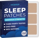 Schlafaufnäher für Erwachsene Extrastärke | Easy-to-Apply Sleep Patch mit Melatonin & Valerian | Relax & Wake Up Refreshed | Long-Lasting Night Comfort für Herren & Frauen | 240 Patches