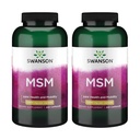 Swanson MSM - Minéraux essentiels favorisant la mobilité et le soutien sanitaire conjoint - Aide à maintenir la santé des tissus conjonctifs incluant le cartilage, le collagène et les cheveux - (240 capsules, 1000mg chacune) 2 Pack