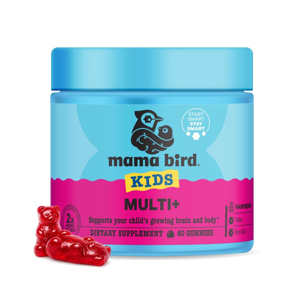 Meilleur Nest Wellness Multi Plus Gummies - Supplément de soutien à la santé du cerveau avec des vitamines méthylées - Multivitamines à croquer pour les enfants - Aides Énergie saine et fonction immunitaire - Framboise, 60 Gummies