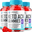 (3 Pack) Slimsculpt Keto ACV Gummies - Advanced Formula Slim Sculpt Keto Plus ACV Gummies Apfelessig Keto Slimsculpt ACV Gummies Nahrungsergänzungsmittel Bewertungen Männer Frauen (180 Gummi)