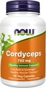 MAINTENANT Aliments suppléments, Cordyceps (Cordyceps sinensis)750 mg, Healthy Imune Support*, 90 gélules