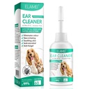 Nettoyeur d'oreille pour chiens, chiens Traitement de l'infection d'oreille - Soutient l'infection apaisante de levure de chien, adoucit les dents et les oreilles enflammées, Oreille d'oreille, supplément de soins de l'oreille pour chiens petits, moyens et grands - 60ml