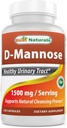 Best Naturals D-Mannose Kapseln - Urinary Tract Cleanse Supplement 1500mg/Serving - 120 Count