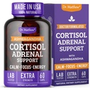 Dr. Matthew Cortisol Reducer Supplement für Frauen. Adrenal Support mit Ashwagandha, Rhodiola & Ginseng – Ein Detox-Cocktail zur Entspannung von Cortisol & Aid, ruhiger und erholsamer Schlaf