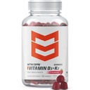 MTN OPS Vitamin D3 K2 Gummie, 5000 IU Vitamin D3 und Vitamin K2 MK7, Natürlich Glutenfrei mit natürlichem Erdbeer-Flaschen, 60 Soft-Chew-Gummien, 60 Portionen pro Container
