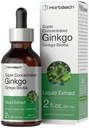Horbäach Ginkgo Biloba Extract Liquid 2 fl oz | Alkoholfreie Kräuterergänzung | Vegetarisch, Non-GMO, Glutenfrei