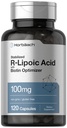 Horbaach R-Lipoic Acid 100 mg | 120 Kapseln | mit Biotin Optimizer | Non-GMO, Gluten Free | Stabilisierte R-Lipoic Acid Supplement