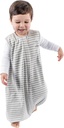 Woolino 4 Saison Baby Schlafsack mit Füßen, Merino Wool und Organic Cotton Walker Schlafsack, Kleinkind Schlafsack, 18-36m, Grau