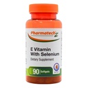 Vitamin E als dl-Tocopheryl-Azetat und d-Alpha-Tocopherol Plus Selen, Antioxidante Ergänzung, Immununterstützung, Unterstützt gesunde Haut, Glutenfrei, Non-GMO, 90 Softgele Made in USA