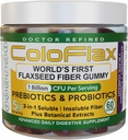 Organic Flaxseed Fiber + Probiotic Gummies | Constipation Relief & Regularity Ohne den Kramp für Erwachsene, lösliche & unlösliche Triple-Fiber Vegan Gummis - 30 Servietten