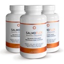 VITASEI Salmoflex Peptides de collagène marin avec acide hyaluronique et vitamine C, D, E - Supplément de collagène de saumon pour os et articulations - Vitamines des cheveux, de la peau et des ongles - 60 capsules (paquet de 3)