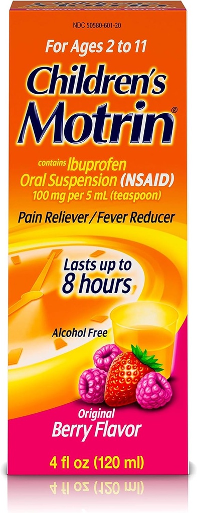 Motrin Kinder Mundfederung, Ibuprofen,Pain Relief, 4 Oz