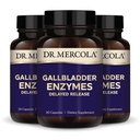 Dr. Mercola Gallbladder Enzymes - Gallbladder & Digestive Health Support - Inklusive Pankreasprotease, Amylase & Lipase - Non-GMO, Gluten-Free & Soy-Free - 90 Delayed Release Capsules (90 Servings)