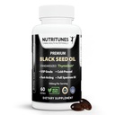 Schwarzes Seedöl 3% Thymochinon Standardisiert – Klinisch untersucht, USP Grade, Kaltgepresste Nigella Sativa ThymoQuin, Non-GMO – 60 Softgels
