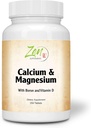 Zen Supplements - Hi Potency Calcium & Magnesium mit D3 & Boron für verbesserte Absorption, unterstützt Knochengesundheit & Knochendichte 250-Tabs