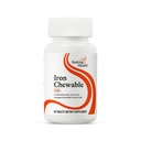La recherche de la santé Iron Chewable - supplément minéral pour soutenir le métabolisme sain - supplément aide la fonction musculaire chez les hommes et les femmes - supplément de soutien énergétique - 10 mg, 60 comprimés