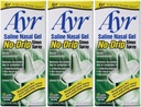 Ayr Saline Nasal Gel No-Drip Sinus Spray,0.75 Fl Oz (Pack mit 3)